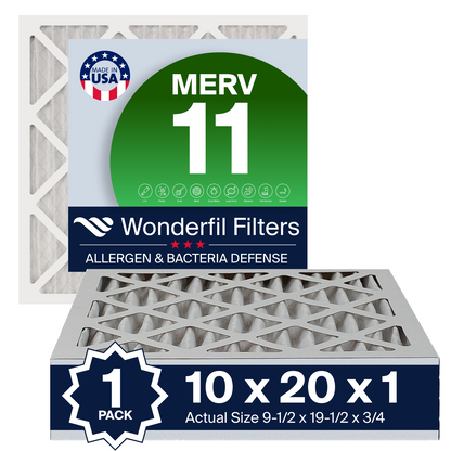 MERV 11 10x20x1 Air Filter 1 Pack