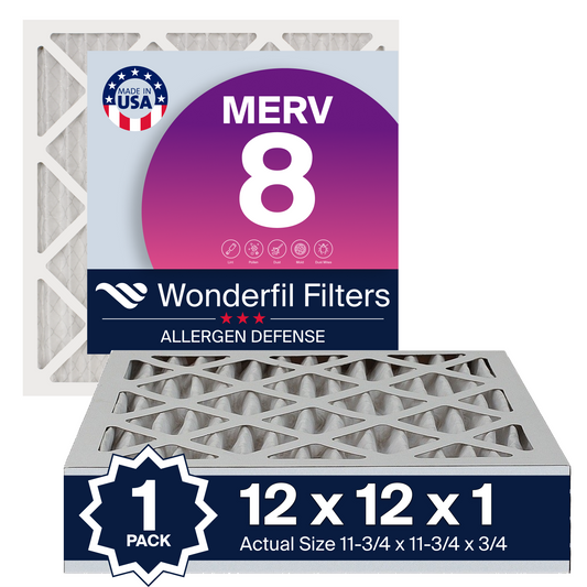 MERV 8 12x12x1 Air Filter 1 Pack